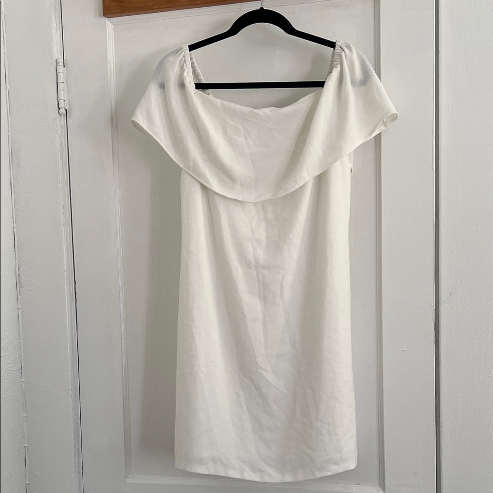 Charles Henry Strapless White Dress